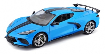31455B  Chevrolet Corvette Stingray (High Wing) 2020 blue 1:18